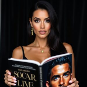 Flux Dev A stunning glamorous color portrait of Georgina Rodri 3