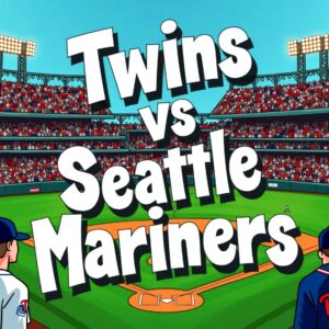 Twins vs Seattle Mariners: A Best Rivalry Through the Ages 2025 5 Flux Dev A vibrant dynamic illustration depicting the intense 0