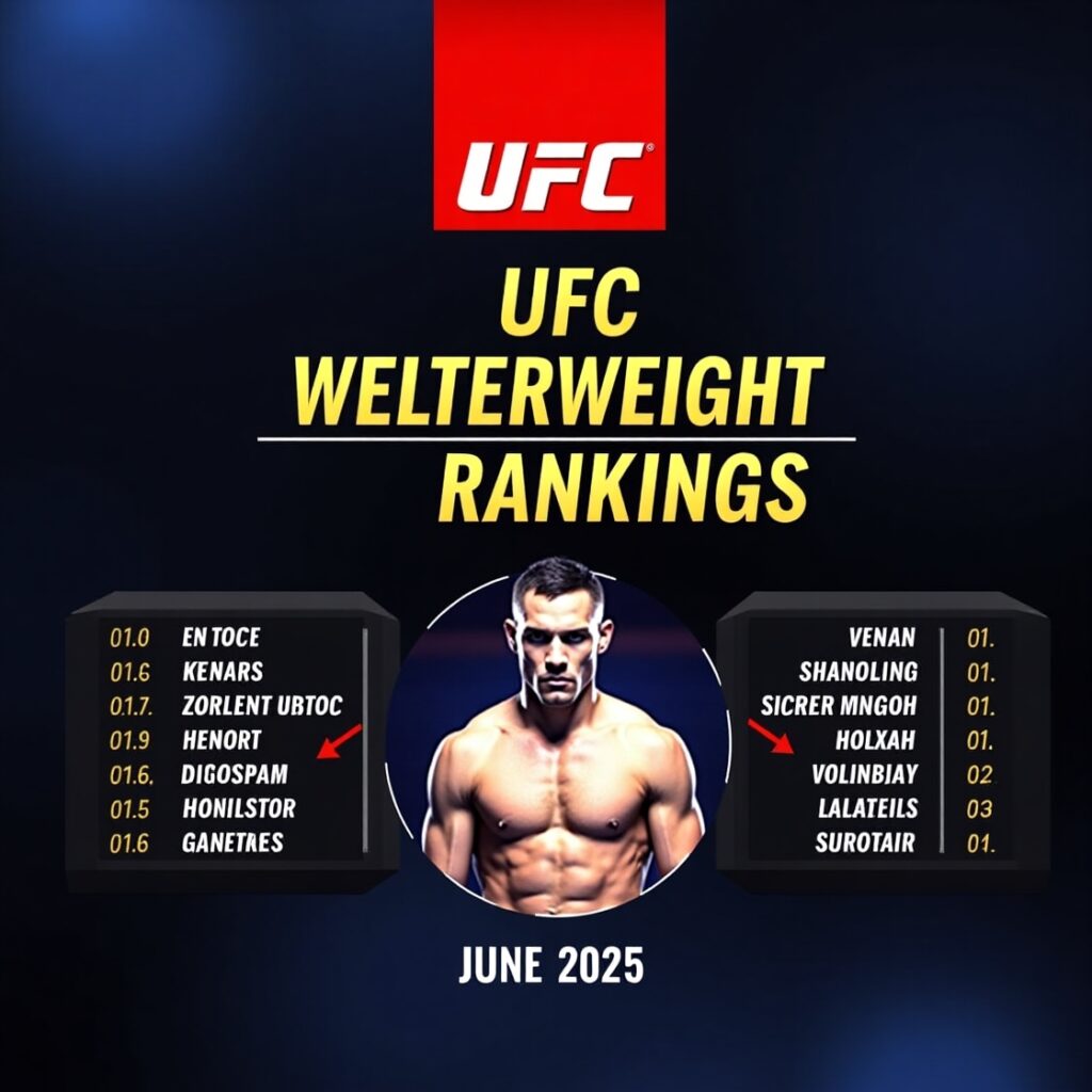 Latest UFC Welterweight Rankings June 2025 Breakdown