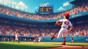 dodgers game today score