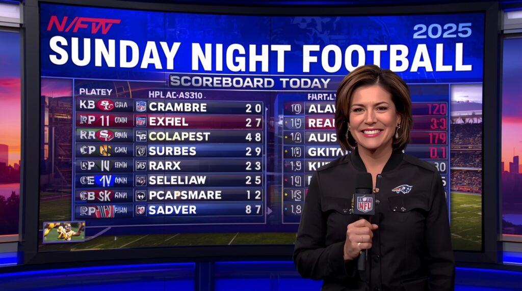 sunday night football scoreboard today