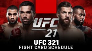ufc 321 fight card schedule