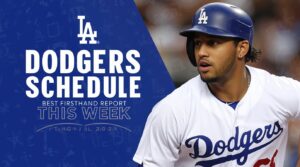 dodgers schedule this week