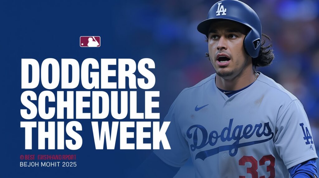 dodgers schedule this week